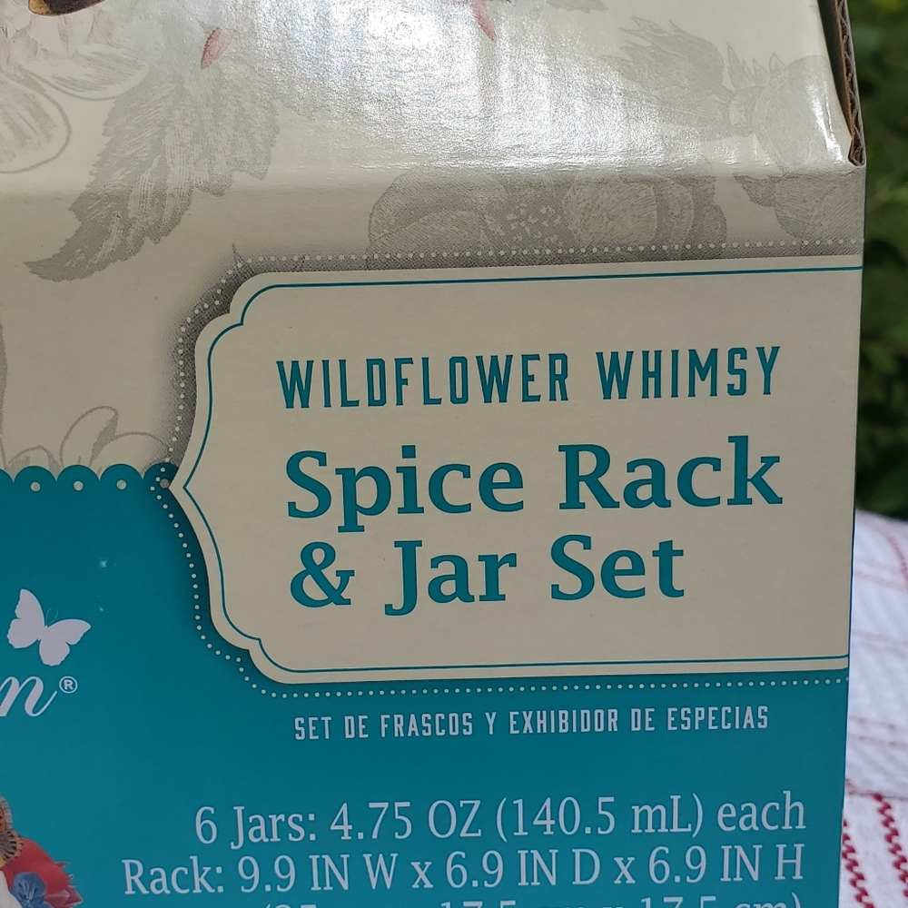 Pioneer Woman Spice Rack and Jar Set - Picture 6 of 7